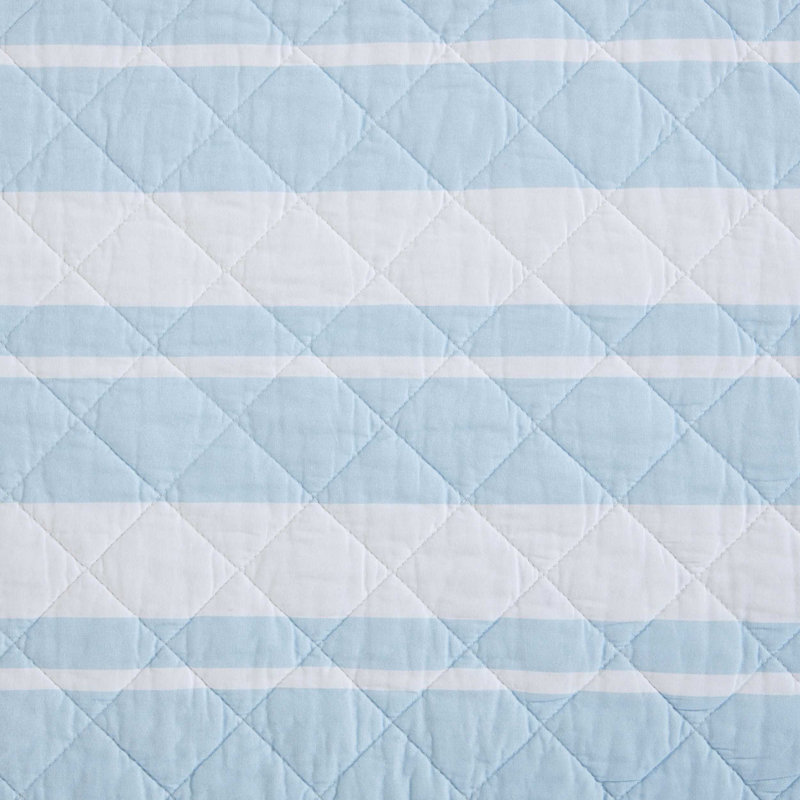 Ensemble de courtepointe réversible en coton Nautica, Courtepointe pour grand lit + 2 taies décoratives