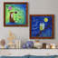 Happy Fox - Ensemble de 2 encadrements d'art textuel sur toile-1063643295-1063643298