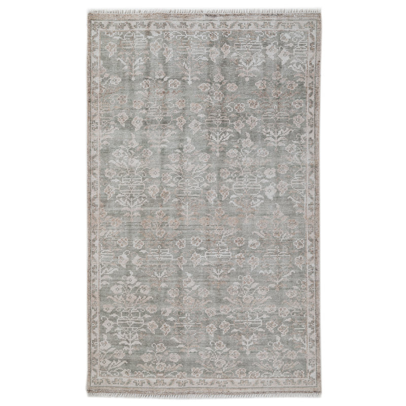 Faymont Hand Knotted Polyester Indoor/Outdoor Rug, 3'x5'