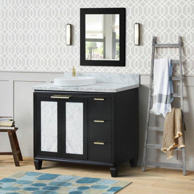 Ensemble de meuble-lavabo simple 43 po avec miroir Schreck