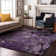 Premium Machine Washable Cerrito AMF558 Purple Rug