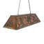 Luminaire suspendu géométrique pour table de billard 6 lumières Old Forge