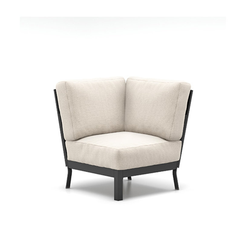 Blair Corner With Cushion, Solve Linen, Carbon