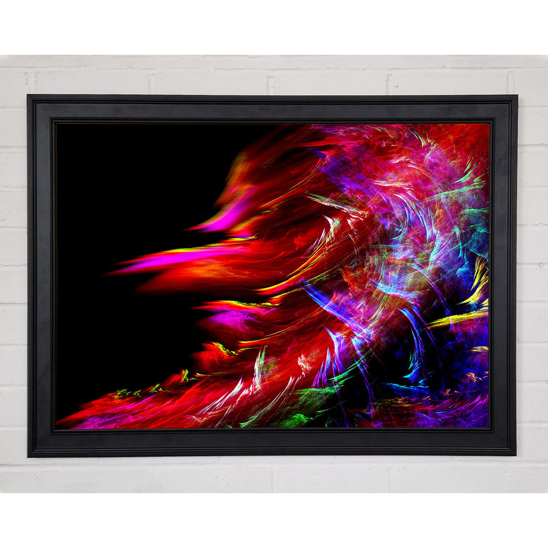 Gerahmtes Wandbild Rainbow Inferno