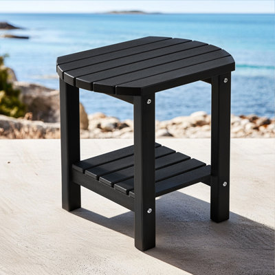 Table d'appoint extérieure 17 po 2 niveaux