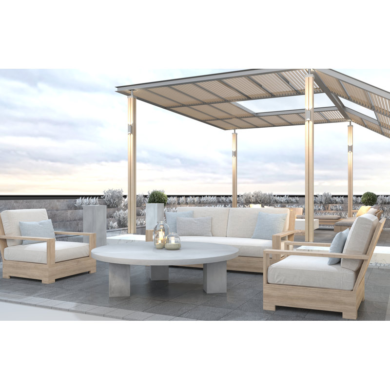 Maximus Coffee Table, Gray, 16" H x 60" L x 60" W