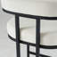 Ensemble de 2 tabourets de bar modernes en chenille, tables non comprises-502630888