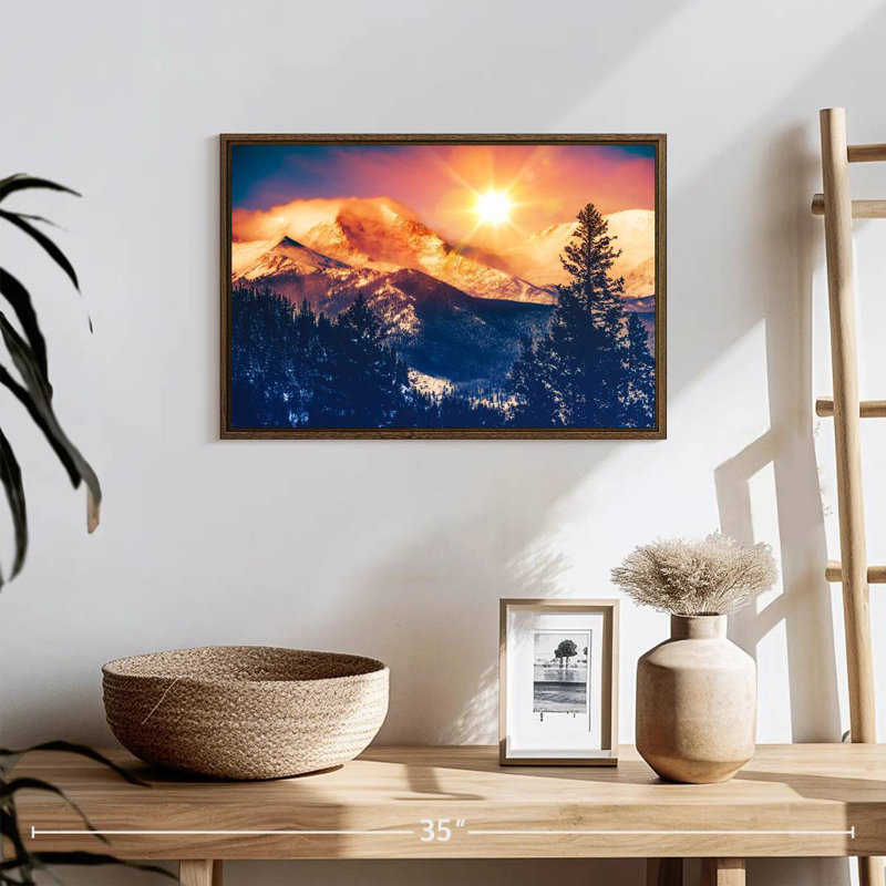 Colorado, 19 po x 13 po, Cadre flottant noyer