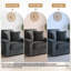 Chaise d'appoint moderne avec porte-gobelet et coussins (ensemble de 2)-115747887