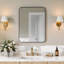 Miroir de salle de bain 24 po x 32 po avec cadre en métal-781605498
