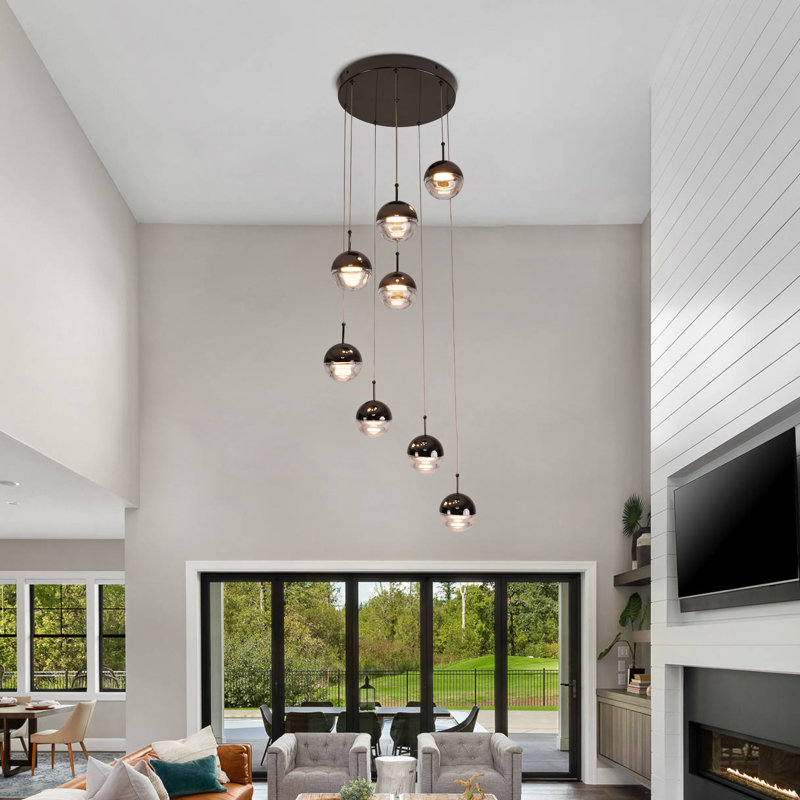 Lustre moderne 8 lumières DEL