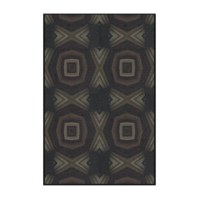 Tapis brun/gris à motifs Vranduk