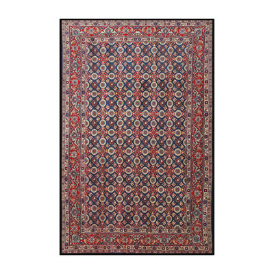 Tapis traditionnel rouge / bleu