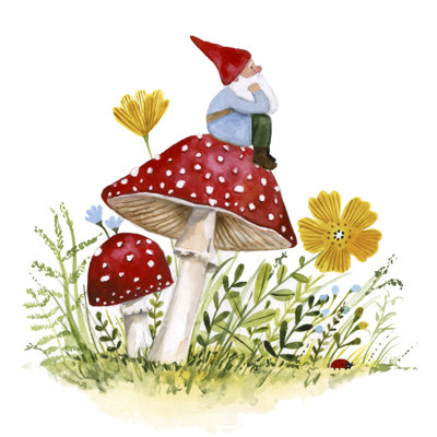 " Garden Guardian I " by Victoria Borges Painting Print