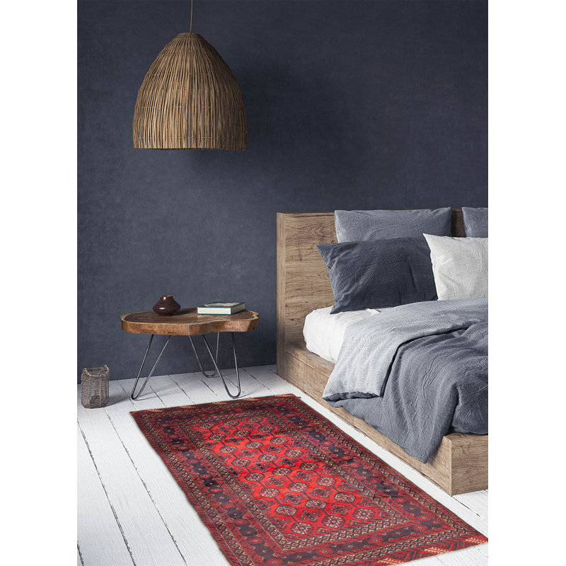 Rizbaft Red Rug 3'10" x 6'6"