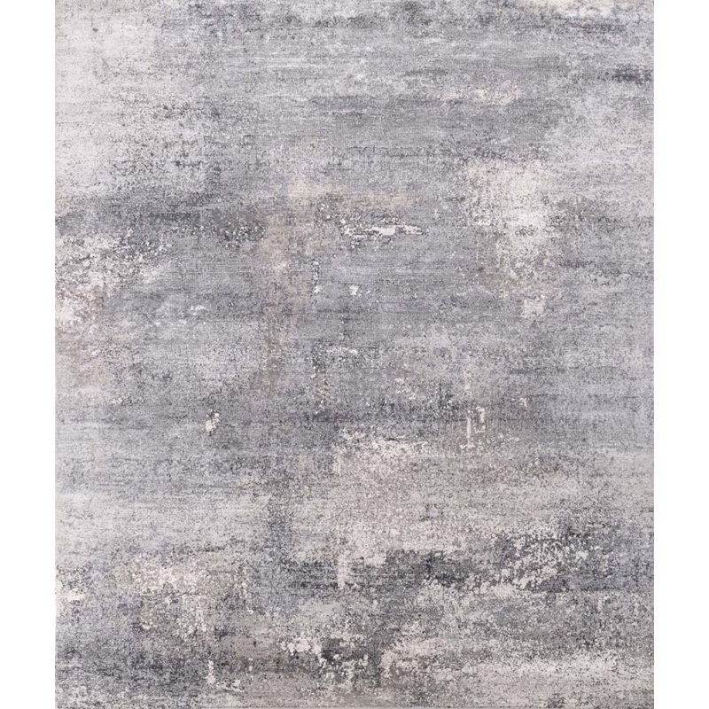 Contemporary One-of-a-Kind Rectangle 8'2" x 10 Hand Knotted Area Rug