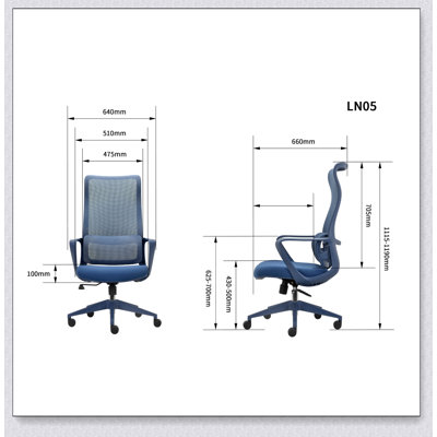 Chaise de bureau ergonomique et colorée avec dossier haut, soutien lombaire réglable et filet respirant pour une utilisation confortable à la maison ou au bureau