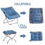 Fauteuil Saucer avec repose-pieds, chaise d'appoint pliante en fausse fourrure-92360809
