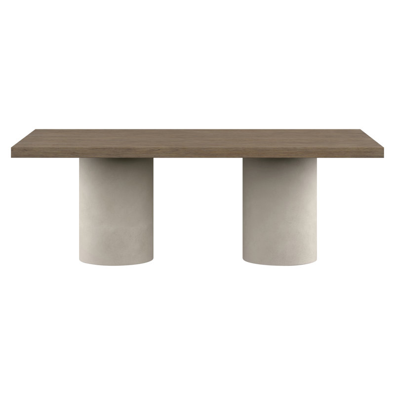 Casa Paros Extendable Oak Solid Wood Top Dining Table