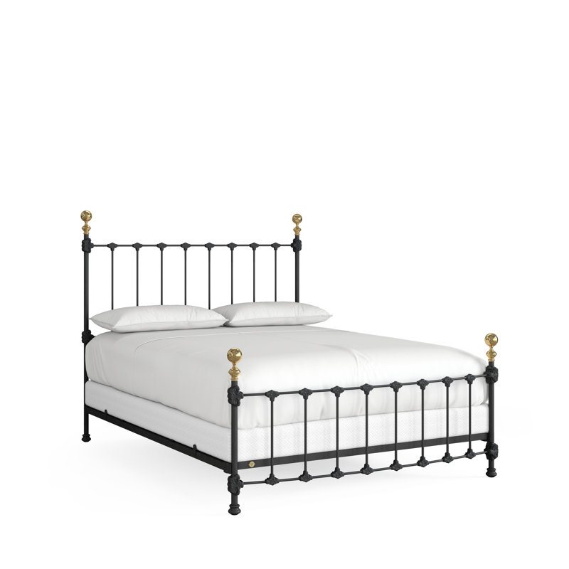 151 Palatial Bed | Complete Standard, California King, Gunmetal/Antique Gold
