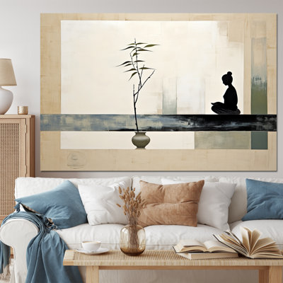 Asian Art Modern Zen I - Asian Canvas Art Print