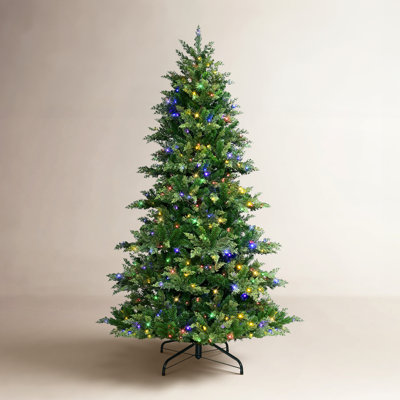 7.5' Pre-Lit Spruce Christmas Tree