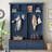 Farmhouse 4-in-1 Hall Tree with Wood Grain Bench, Mudroom Versatile Coat Rack with 2 Large Drawer, Entrance Organizer for Hallway, Living Room-181402464
