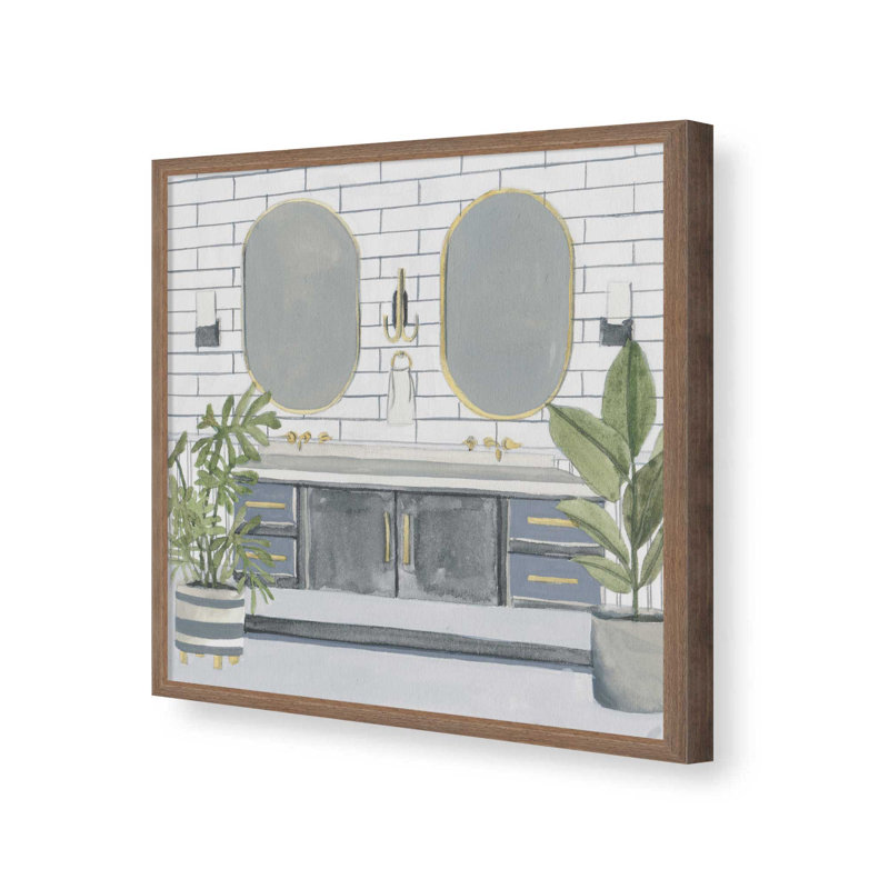 «The Vanity View II» par Melissa Wang, reproduction d'art, H 12 po x l 12 po, Impression sur cadre ouvert sans papier mat