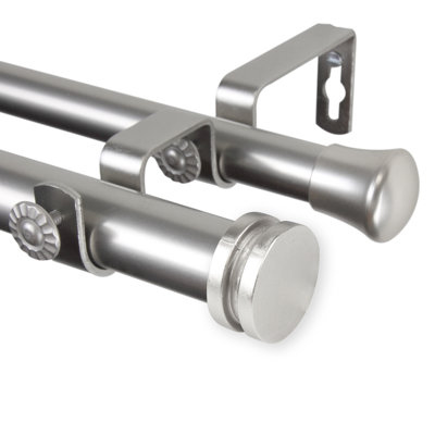 Welke Steel Adjustable Double Curtain Rod