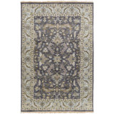 Zeus Wool Oriental Area Rug in Gray