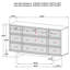 Commode 9 tiroirs Kimpton