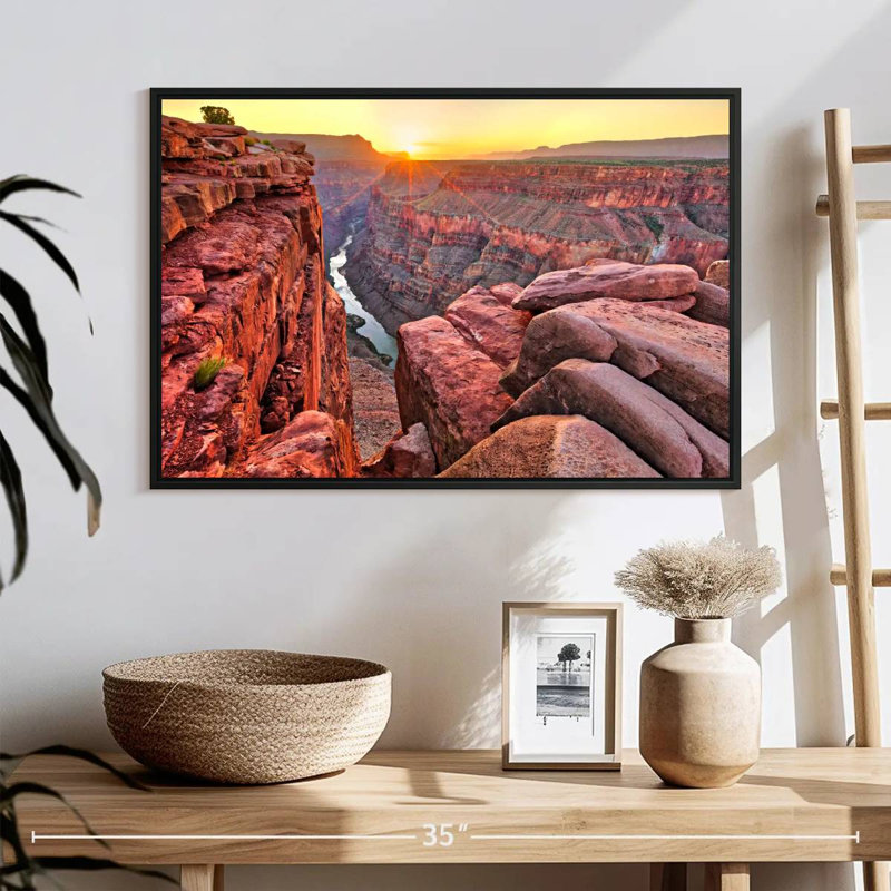 Alvord Sunrise Over Grand Canyon, 17" H x 25" W