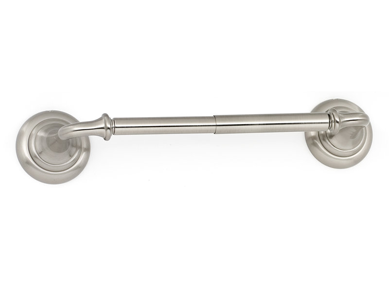 Charlies Wall Mounted Toilet Paper Holder, Satin Nickel