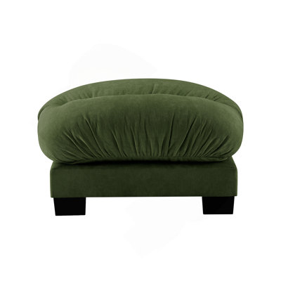 Flora Ottoman Chenille - Green