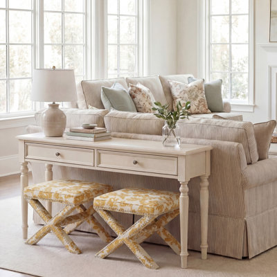 Norfolk 20.5" Wide Velvet Square Standard Ottoman