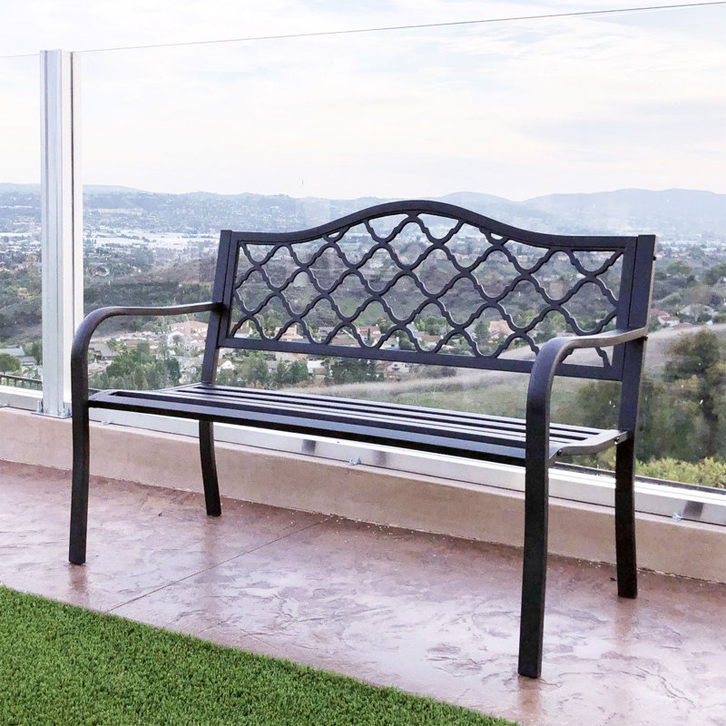 Banc de jardin en acier Faircloth