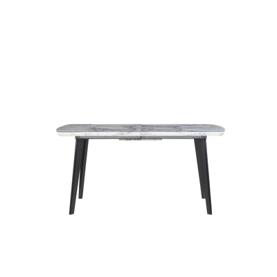 Balmer Extendable Metal Base Dining Table