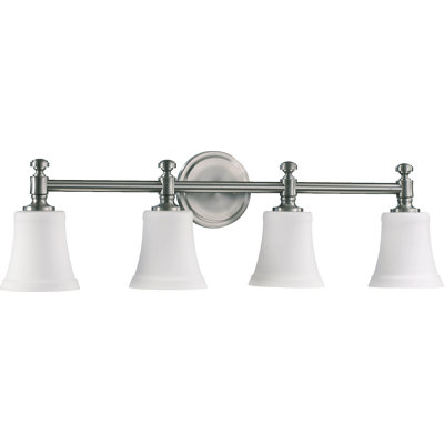 Éclairage pour salle de bain 4 lumières Lynette Opal