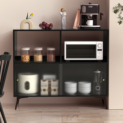 Buffet en bois manufacturé noir