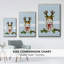 «Christmas Fluffy Owl and Antler», toile tendue avec châssis-185932872-185932873