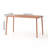 Red Long Table For Outdoor And Indoor Use, American - Style, Metal Waterproof Fabric, 54.24 In Depth, 27.44 Width, 29.57 Height, 41.82 Lb, Water Frame, Good Relaxing Claret Square Frame-415696259