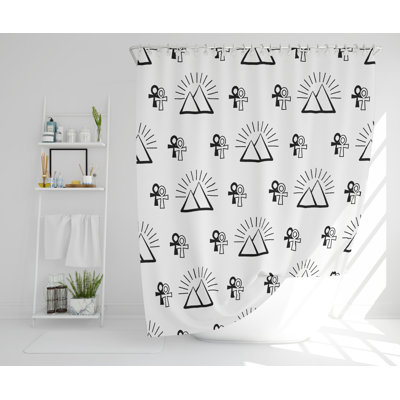 Regner 2 Piece Polyester Shower Curtain Set