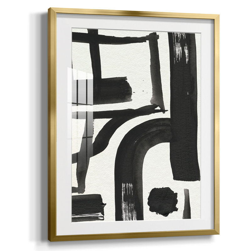 «Inkwell Intersect I», reproduction encadrée de qualité supérieure - prête à être accrochée, H 20 po x l 16 po x P 1 po