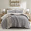 Ensembles de literie luxueux en chenille simple avec sherpa ultra-doux, gris