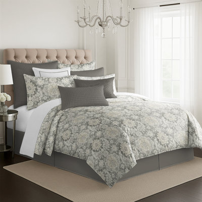 Indali Taupe/Beige Standard Cotton 2 Piece Comforter Set