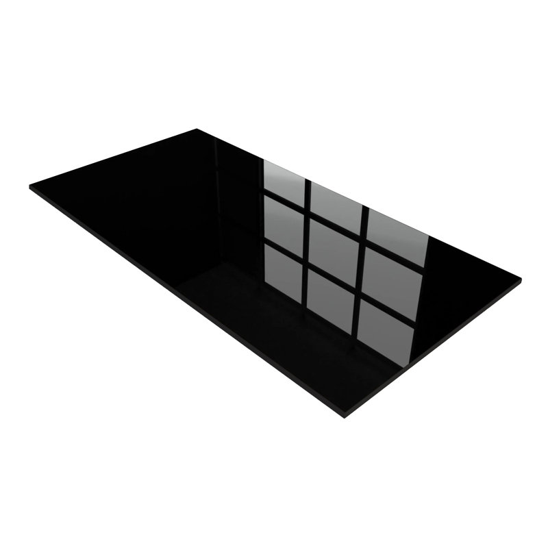 Nano Absolute Black 24" x 48" Polished Porcelain Floor and Wall Tile