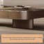 Ensemble de tables basses de style Mid-Century moderne avec plateau de table et tiroirs de rangement en pierre naturelle brune