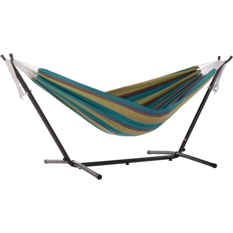 Tessa Double Hammock with Stand, Lagoon