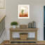 «Southwest Cactus Landscape» par Little Dean, reproduction d'art encadrée sur bois-112833649
