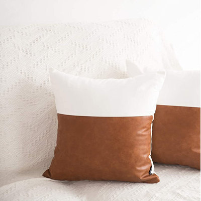 Patchwork 18'' Throw Pillow Cover